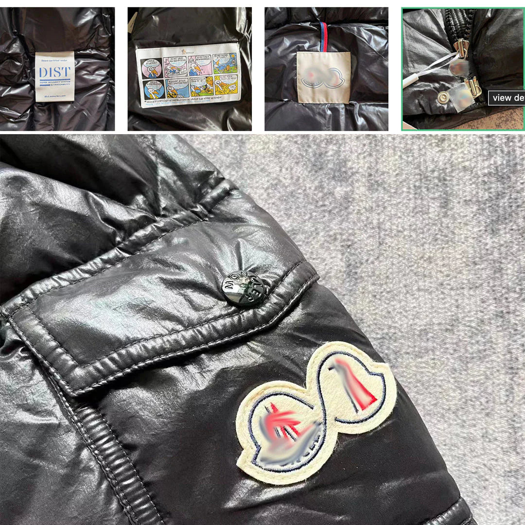 Men's 'MC' Maya 70th Anniversary Black Puffer Jacket