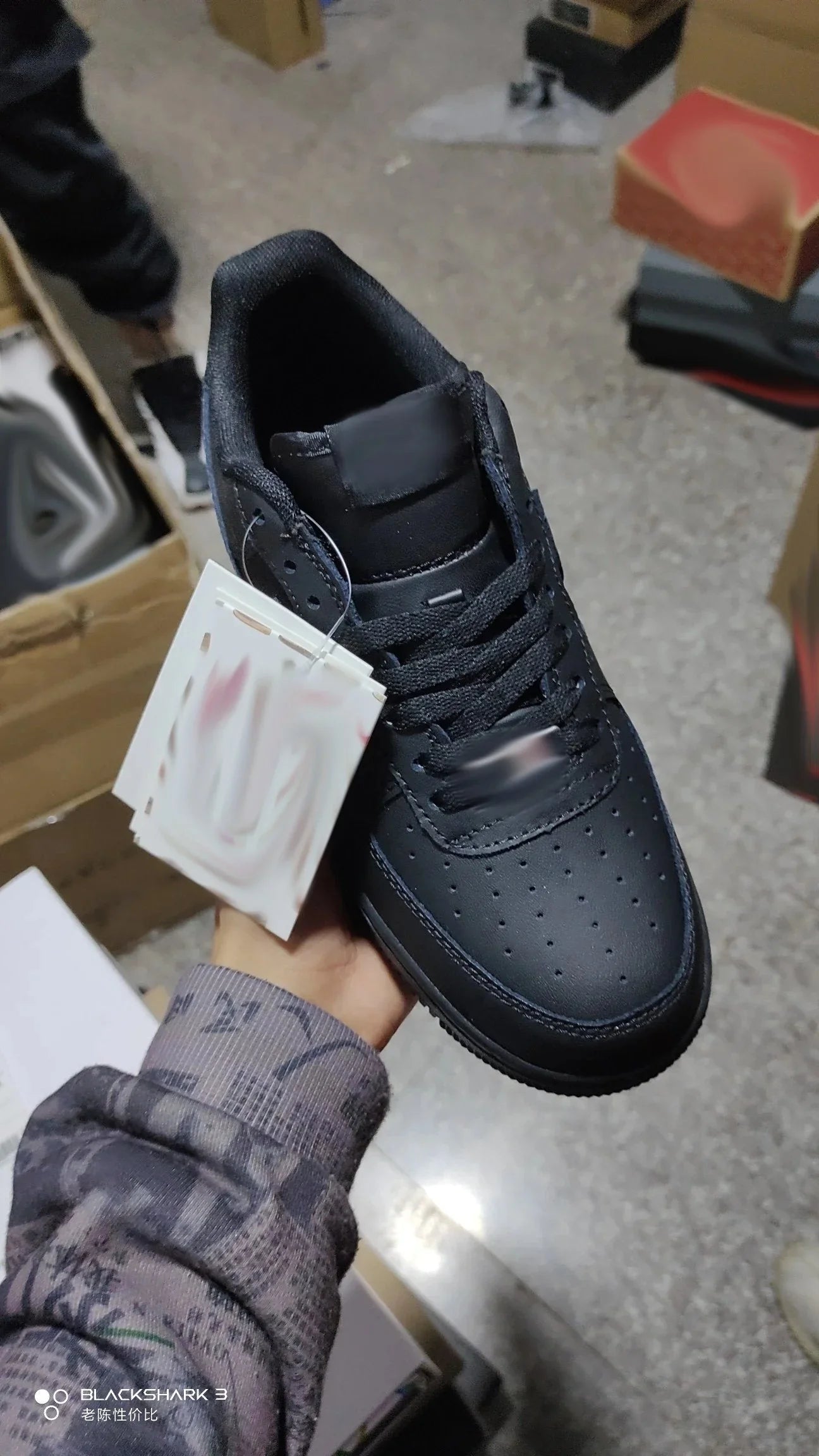 Men's 'AF' Black Shoes