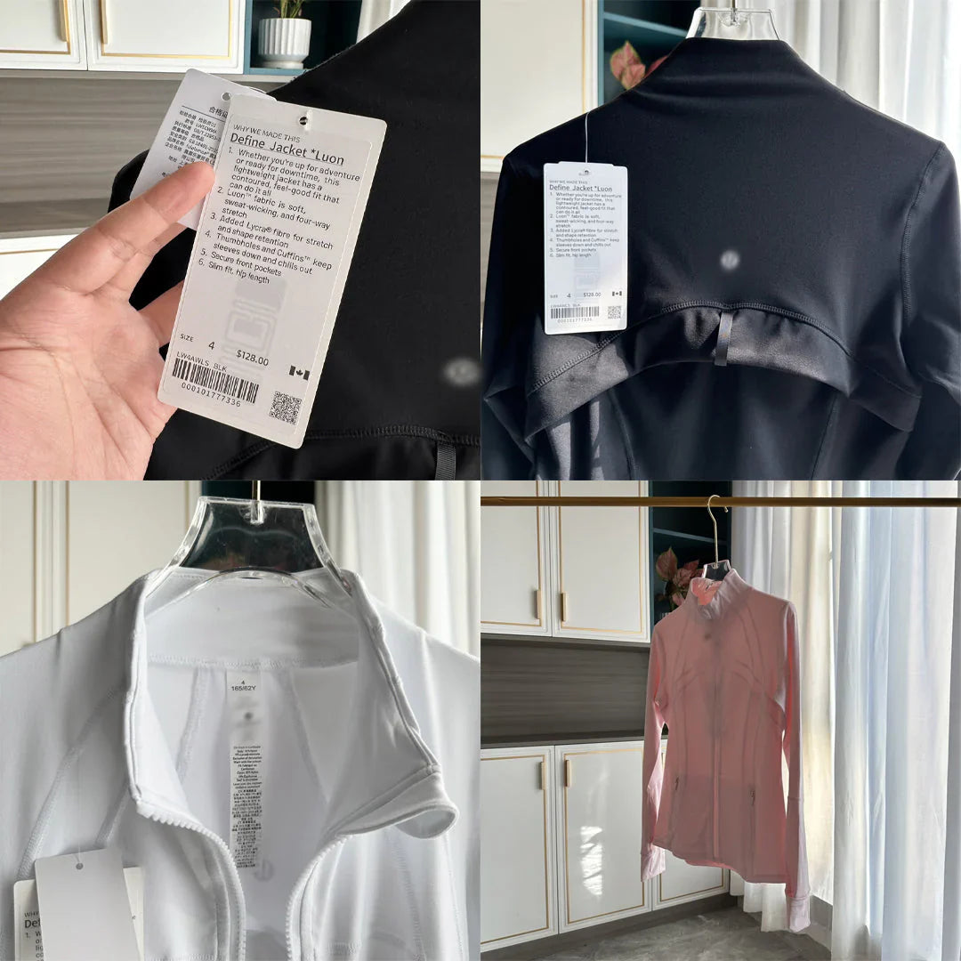 Women's 'LL' Define Jacket Black/Gold Zip