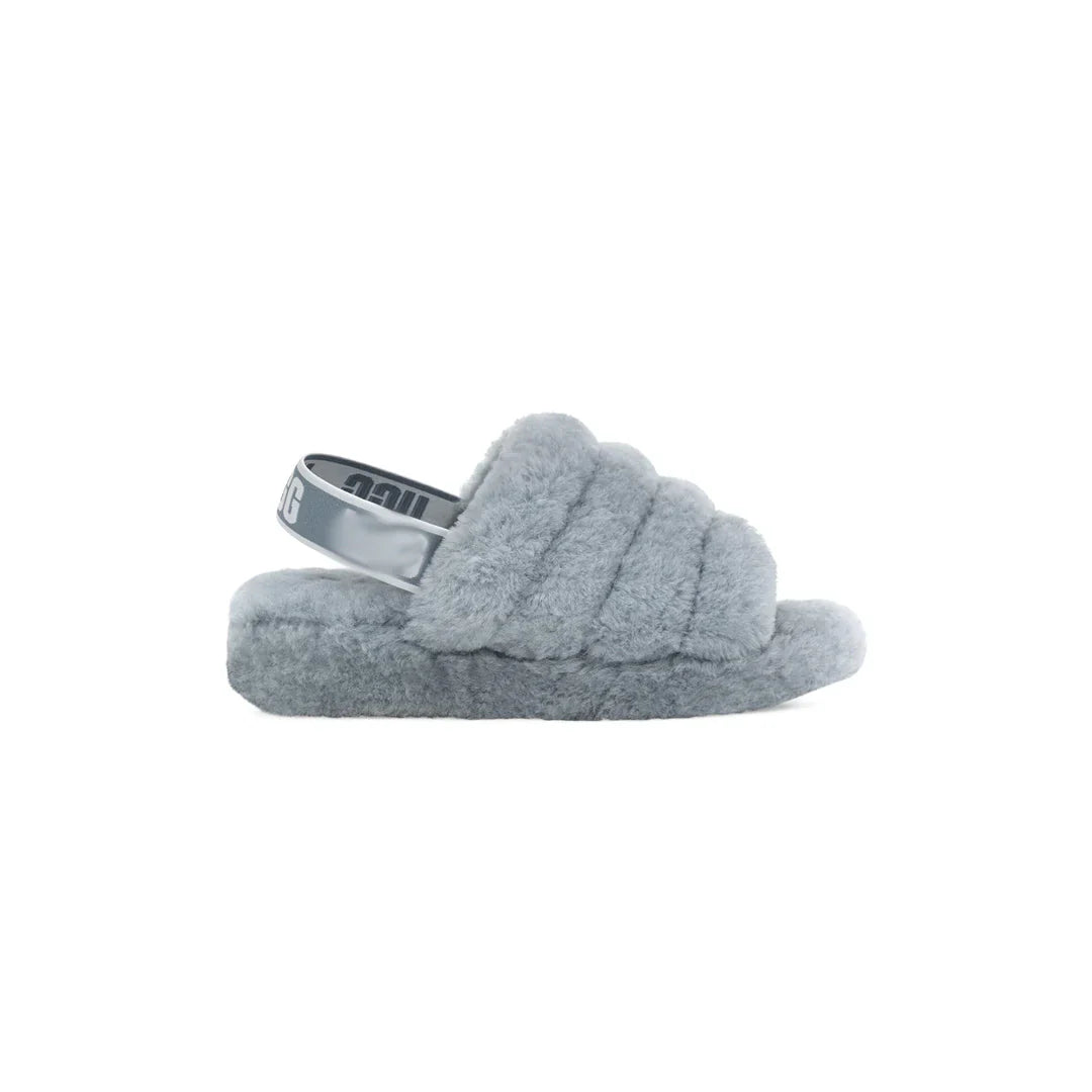 'UG' Fluff Sliders (Pink/Black/Grey)
