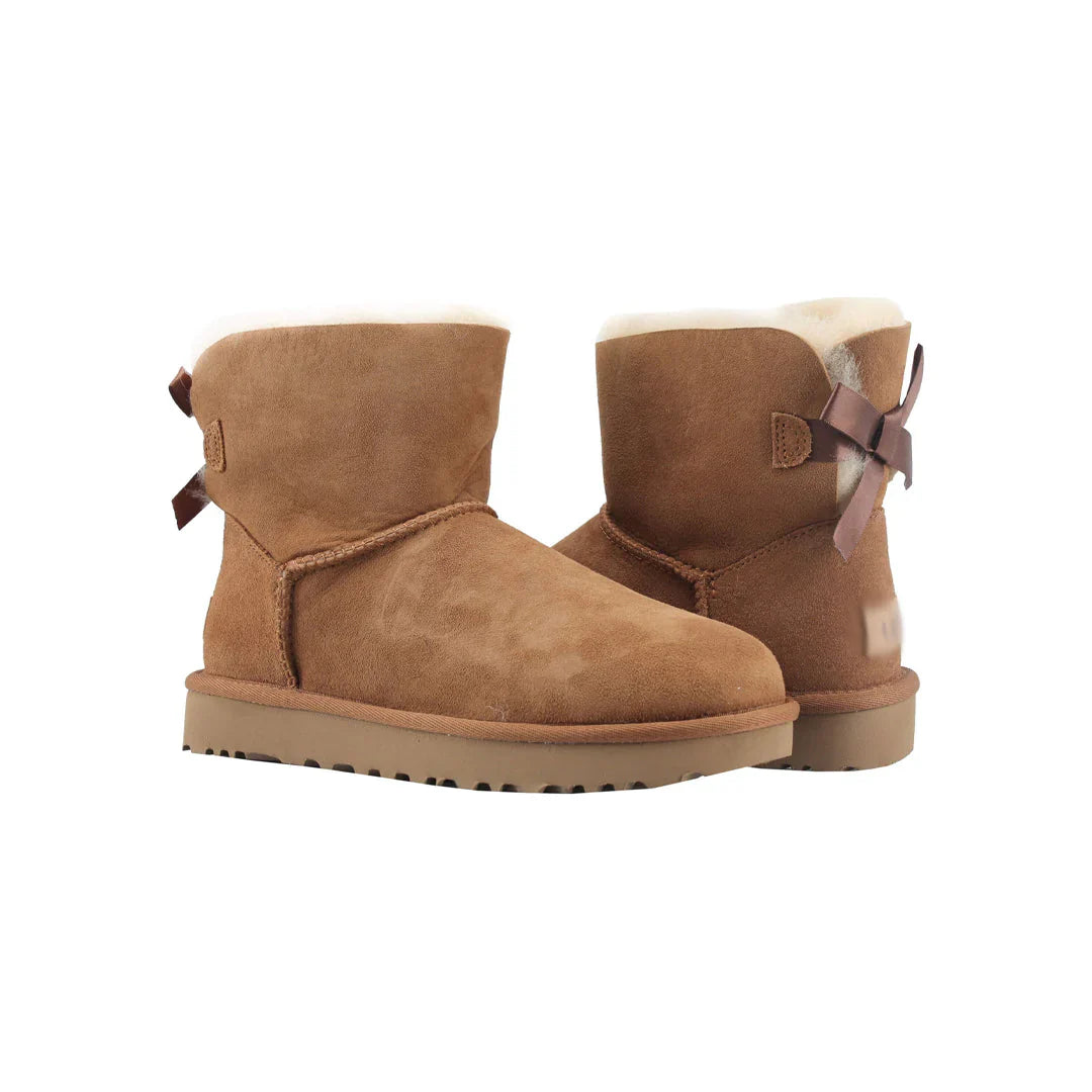 'UG' Bow Boot (Black/Grey/Chestnut)