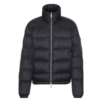 Men's Black Oblique Puffer Jacket